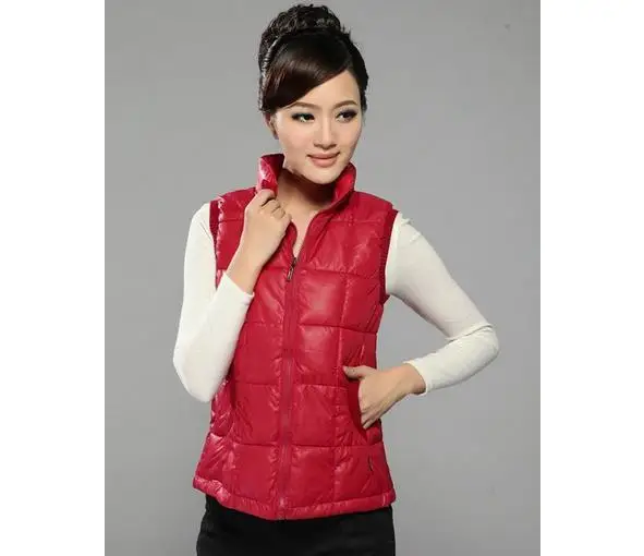 Hot New Women Stand Collar sleeveless Cotton Vest High Quality Winter down vest girl Christmas Gift vest Large size XL-4XL
Hot New Women Stand Collar sleeveless Cotton Vest High Quality Winter down vest girl Christmas Gift vest Large size XL-4XL