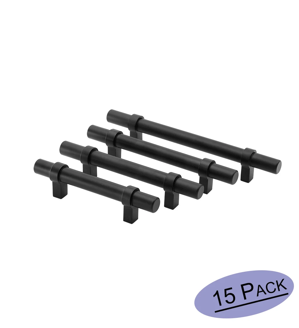 15Pack DrawerPulls Black Kitchen Cabinet Handles Modern Furniture Hardware Stainless Steel T Bar Handle Knobs
15Pack DrawerPulls Black Kitchen Cabinet Handles Modern Furniture Hardware Stainless Steel T Bar Handle Knobs