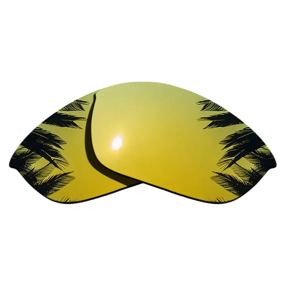 24K Gold Mirrored Polarized Replacement Lenses for Half Jacket 2.0 Sunglasses Frame 100% UVA & UVB
24K Gold Mirrored Polarized Replacement Lenses for Half Jacket 2.0 Sunglasses Frame 100% UVA & UVB