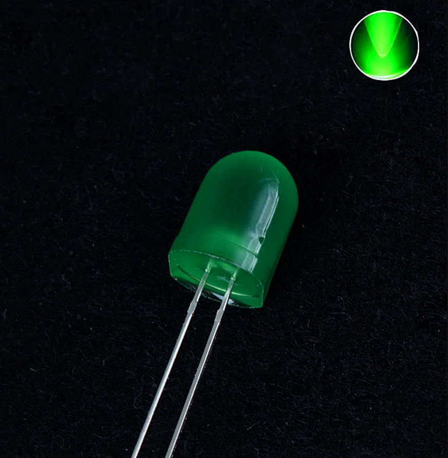 50pcs 10mm LED Green Diffused Light Diode 20mA DC 3V Round DIP 10 mm Light-Emitting Diode LED Lamp Through Hole Bulb Light 3V
50pcs 10mm LED Green Diffused Light Diode 20mA DC 3V Round DIP 10 mm Light-Emitting Diode LED Lamp Through Hole Bulb Light 3V