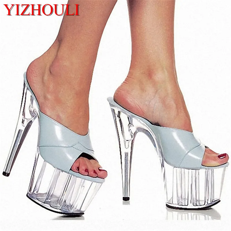 Sexy women's shoes with cool night club lap-dancing crystal slippers, 15 cm heel catwalk Dance Shoes
Sexy women's shoes with cool night club lap-dancing crystal slippers, 15 cm heel catwalk Dance Shoes