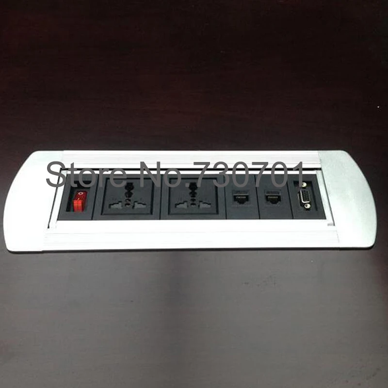 Office manual flipping rotation desktop table socket outlet with power switch for furniture 
Office manual flipping rotation desktop table socket outlet with power switch for furniture