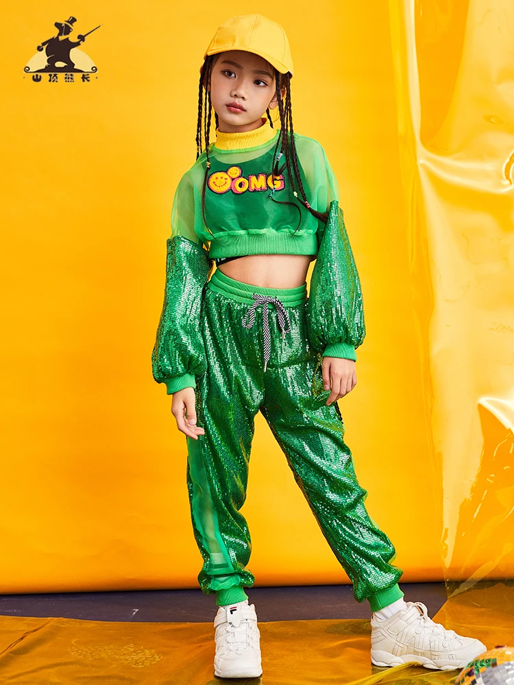 Girls Jazz Costumes Sequins Fall Trendy Looser Korean Version of The Navel Hip-hop Hip Hop Suit Dance Suit Jazz Clothes Girls
Girls Jazz Costumes Sequins Fall Trendy Looser Korean Version of The Navel Hip-hop Hip Hop Suit Dance Suit Jazz Clothes Girls