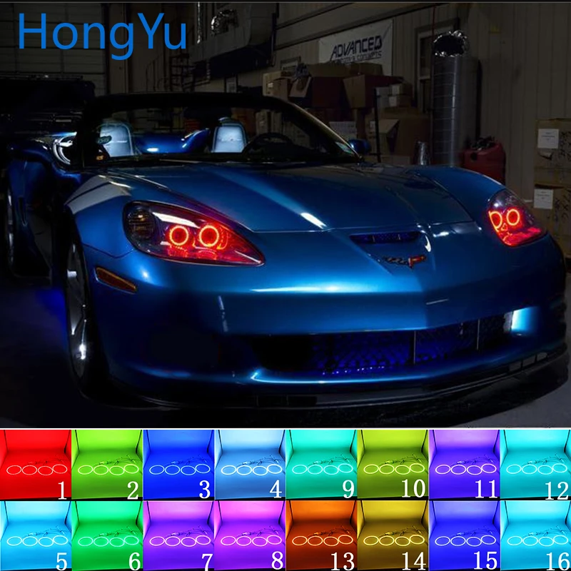 Multi-color RGB LED Angel Eyes Ring Eye DRL RF Remote Control for Chevrolet Corvette 6 generation C6 2005-2013 Accessories
Multi-color RGB LED Angel Eyes Ring Eye DRL RF Remote Control for Chevrolet Corvette 6 generation C6 2005-2013 Accessories