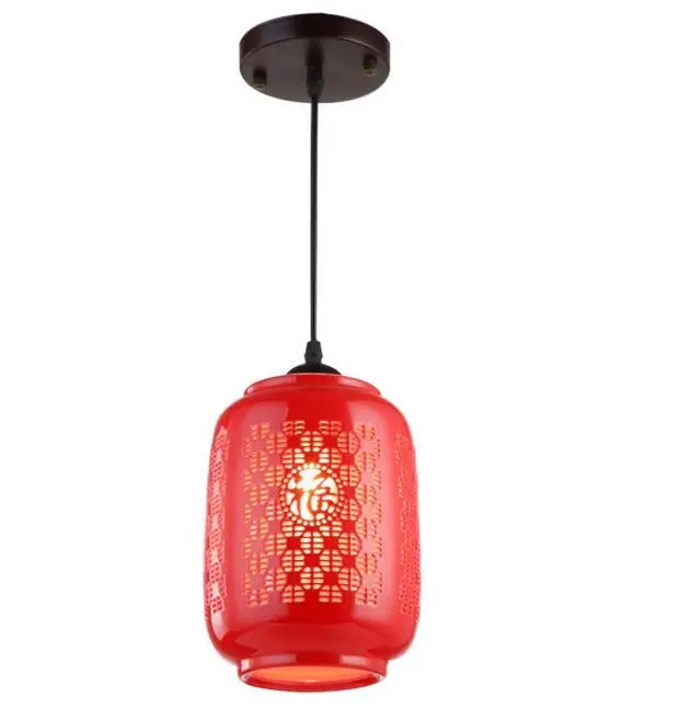 Chinese Ceramic Pendant lamps Grand China red lanterns pendant light entrance hall balcony aisle red lamp festive
Chinese Ceramic Pendant lamps Grand China red lanterns pendant light entrance hall balcony aisle red lamp festive