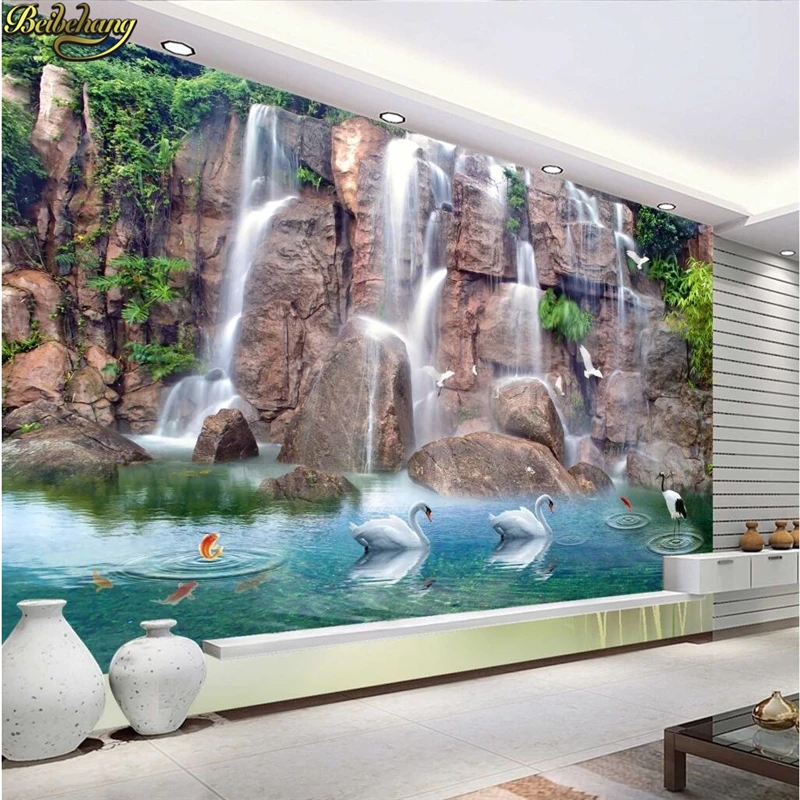 beibehang Custom 3D mural Rocky waterfall wallpaper Sofa bedroom backdrop wall paper painting photo mura lliving room decoration
beibehang Custom 3D mural Rocky waterfall wallpaper Sofa bedroom backdrop wall paper painting photo mura lliving room decoration