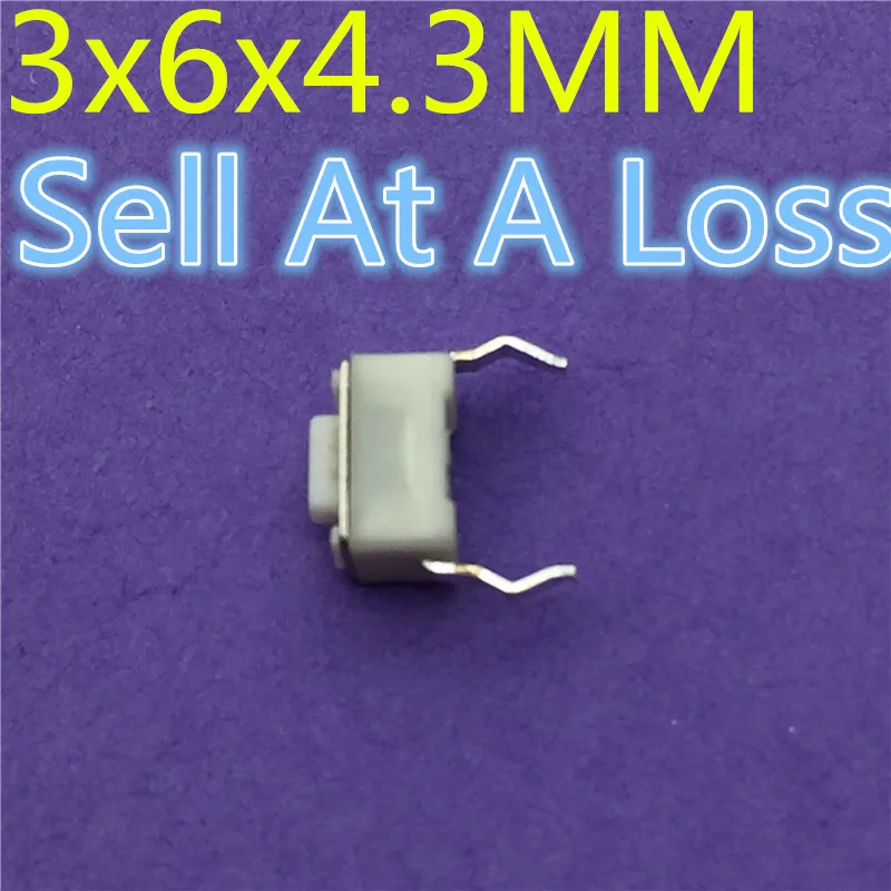 50pcs 3x6x4.3MM 2PIN Tactile Tact G76 High Quality Push Button Micro Switch Self-reset Sell At A Loss USA Belarus Ukraine
50pcs 3x6x4.3MM 2PIN Tactile Tact G76 High Quality Push Button Micro Switch Self-reset Sell At A Loss USA Belarus Ukraine