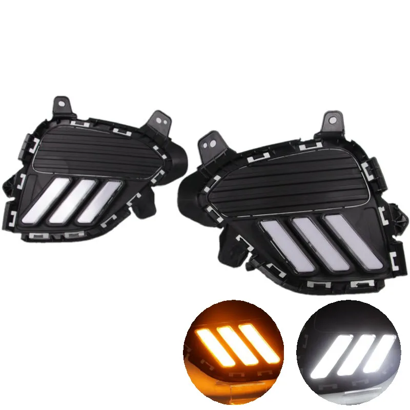 Car Styling For Hyundai Creta IX25 2017 2018 White DRL Driving LED Daytime Running Lights Yellow Signal Car Fog Bumper Lights
Car Styling For Hyundai Creta IX25 2017 2018 White DRL Driving LED Daytime Running Lights Yellow Signal Car Fog Bumper Lights