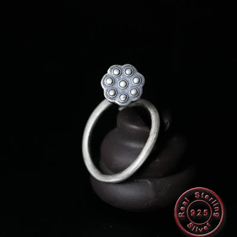 Amxiu Vintage Adjustable Ring Handmade 925 Sterling Silver Open Rings Lotus Ring For Women Mother Birthday Jewelry Accessories
Amxiu Vintage Adjustable Ring Handmade 925 Sterling Silver Open Rings Lotus Ring For Women Mother Birthday Jewelry Accessories