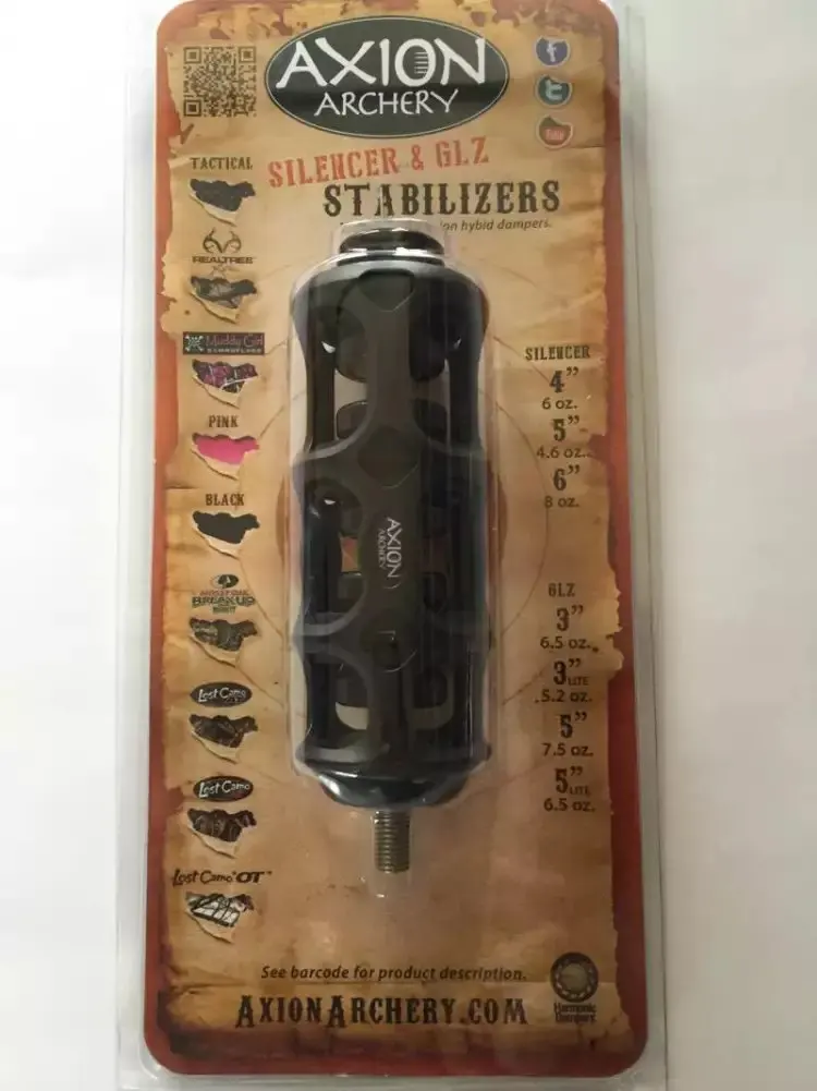 Free shipping Axion SSG Silencer Stabilizer - 4" 6oz black for compound bow archery
Free shipping Axion SSG Silencer Stabilizer - 4" 6oz black for compound bow archery