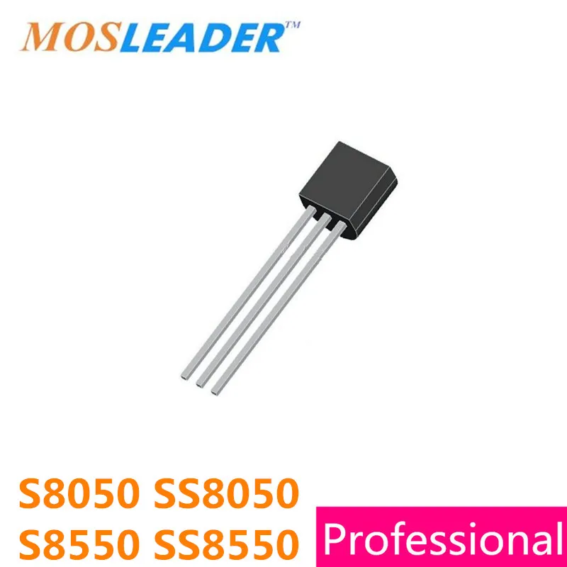 Mosleader 1000 шт. S8050 SS8050 TO92 DIP NPN PNP 0.5A 500mA 40В 1.5A Сделано в Китае
Mosleader 1000 шт. S8050 SS8050 TO92 DIP NPN PNP 0.5A 500mA 40В 1.5A Сделано в Китае