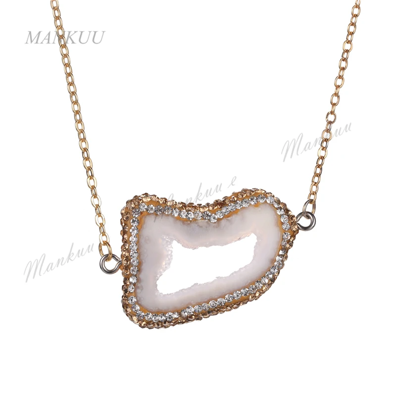 Hot Irregular Shape Druzy Drusy Pendant Brazil Agates Geode Micro CZ Paved Pendant Necklace Women Fashion Jewelry Charm Pendant
Hot Irregular Shape Druzy Drusy Pendant Brazil Agates Geode Micro CZ Paved Pendant Necklace Women Fashion Jewelry Charm Pendant