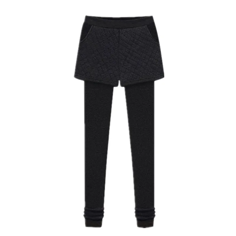 Women's Warm Thick Fleece Capri Trousers, Female Pencil Pants, Knitting Velvet, Elastic Waist, Fake Two Pieces Pants, Winter
Women's Warm Thick Fleece Capri Trousers, Female Pencil Pants, Knitting Velvet, Elastic Waist, Fake Two Pieces Pants, Winter