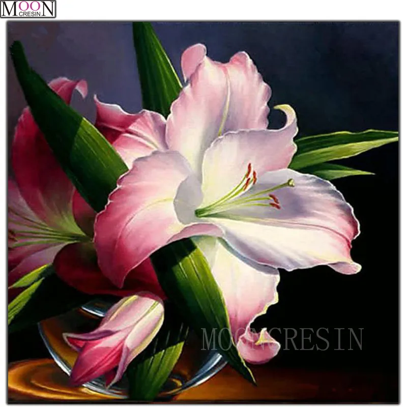 DIY 5D Diamond Painting Cross Stitch Lily Diamond Mosaic Square Full Drill Diamond Embroider Decoration Flowers Needlework Gifts
DIY 5D Diamond Painting Cross Stitch Lily Diamond Mosaic Square Full Drill Diamond Embroider Decoration Flowers Needlework Gifts