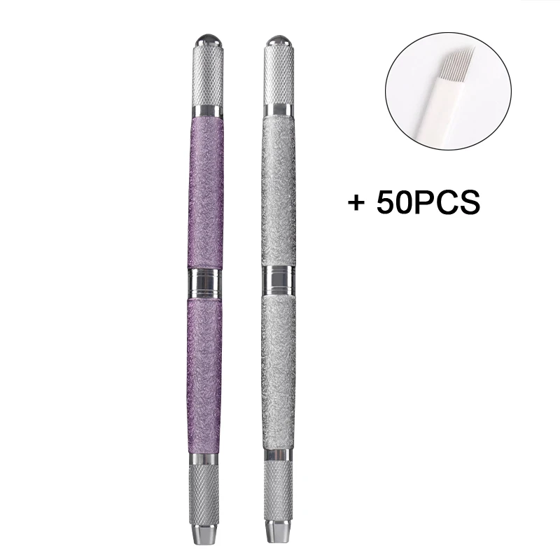 Tattoo Accessories Microblading Manual Pen with 50pcs Needles 12pins Professional Stainless Steel Micro Bladeing Pen Makeup Tool
Tattoo Accessories Microblading Manual Pen with 50pcs Needles 12pins Professional Stainless Steel Micro Bladeing Pen Makeup Tool