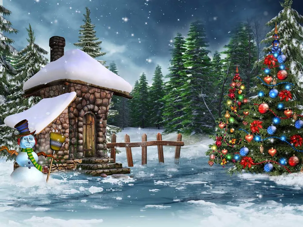 VinylBDS Winter Photo Backdrop Christmas Tree Photography Props Snow House Custom Backdrop Printing For Children Photo Studio
VinylBDS Winter Photo Backdrop Christmas Tree Photography Props Snow House Custom Backdrop Printing For Children Photo Studio