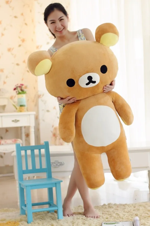 Large 110cm Rilakkuma Bear Plush Toy Soft Throw Pillow Relax Teddy Bear Filling Gift for Birthday W5308
Large 110cm Rilakkuma Bear Plush Toy Soft Throw Pillow Relax Teddy Bear Filling Gift for Birthday W5308