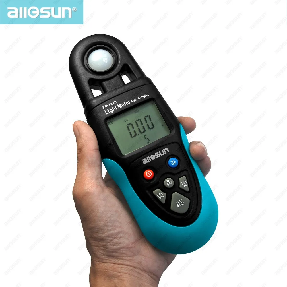 Digital LCD 1-99999 Lux Digital Light Meter Tester Photometer Luxmeter ElectroOptical Meter Autoranging EM2243 all-sun
Digital LCD 1-99999 Lux Digital Light Meter Tester Photometer Luxmeter ElectroOptical Meter Autoranging EM2243 all-sun