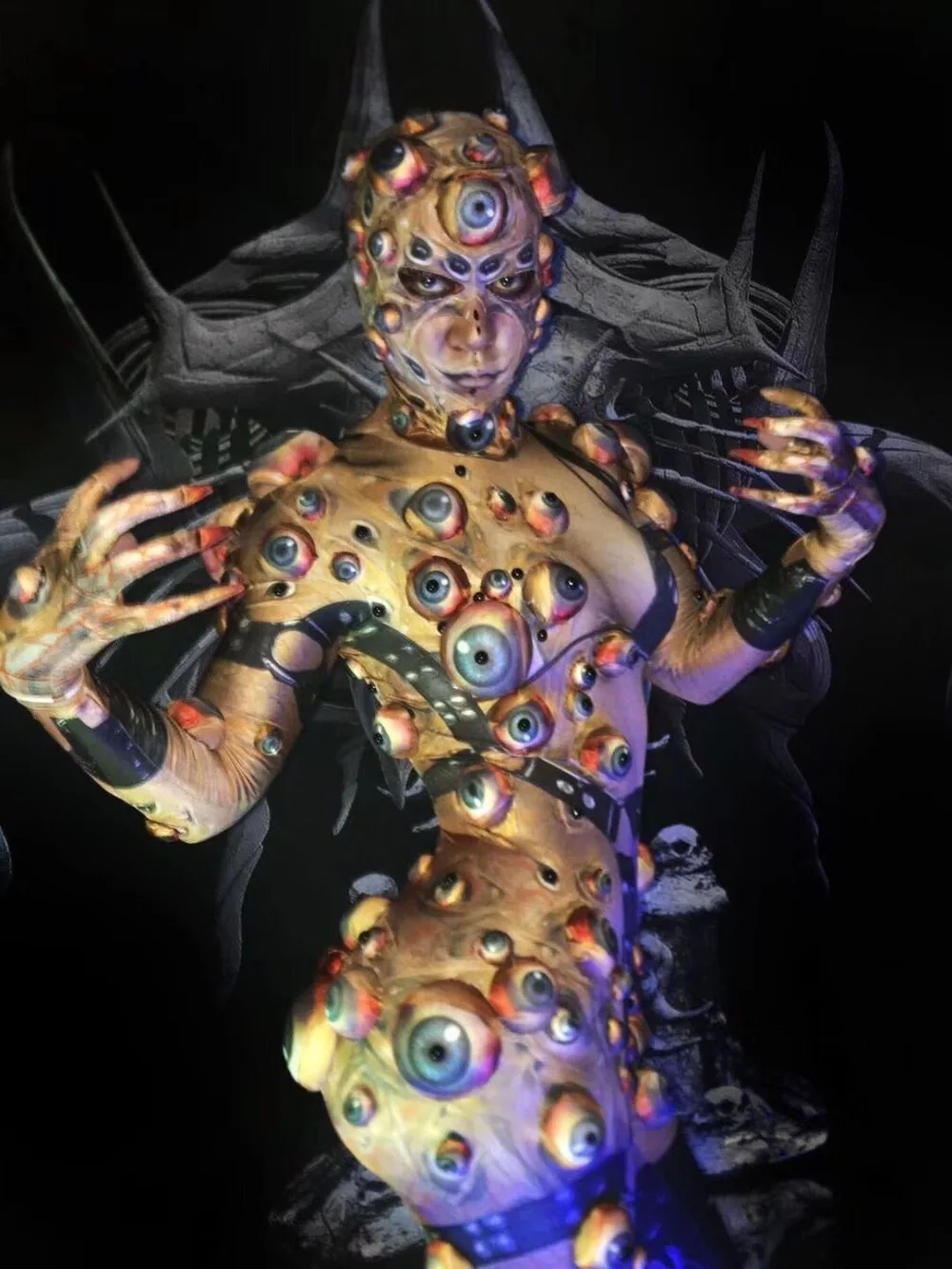 Halloween Printed Eyeball Stretch Jumpsuit Evening Party Bodysuit Nightclub Cosplay Leggings Women Or Men's DJ Singer Jumpsuit
Halloween Printed Eyeball Stretch Jumpsuit Evening Party Bodysuit Nightclub Cosplay Leggings Women Or Men's DJ Singer Jumpsuit