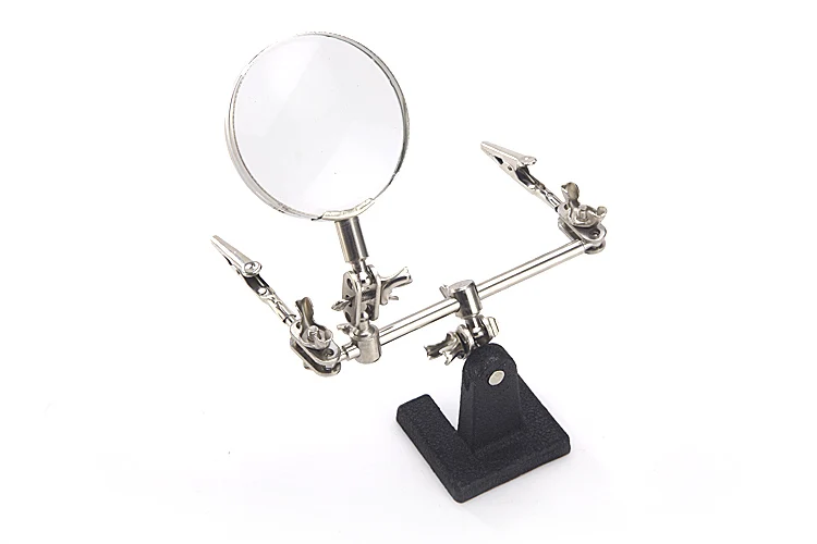 64mm Helping Third Hand 2.5X Lens Magnifier Soldering Iron Stand Magnifying Clamp Jewelry PCB Jig Tool Welding Board Maintenance
64mm Helping Third Hand 2.5X Lens Magnifier Soldering Iron Stand Magnifying Clamp Jewelry PCB Jig Tool Welding Board Maintenance
