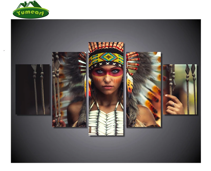 DIY Diamond Painting Tribal Woman Cross Stitch Kits Full Diamond Embroidery 5D Diamond Mosaic Needlework Indians Beauty 5pcs/set
DIY Diamond Painting Tribal Woman Cross Stitch Kits Full Diamond Embroidery 5D Diamond Mosaic Needlework Indians Beauty 5pcs/set