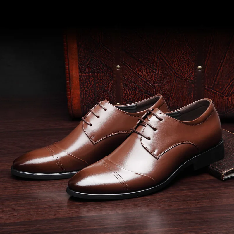 wedding mens pointed toe dress shoes leather oxford shoes for men high heels sapato masculino social formal shoes
wedding mens pointed toe dress shoes leather oxford shoes for men high heels sapato masculino social formal shoes