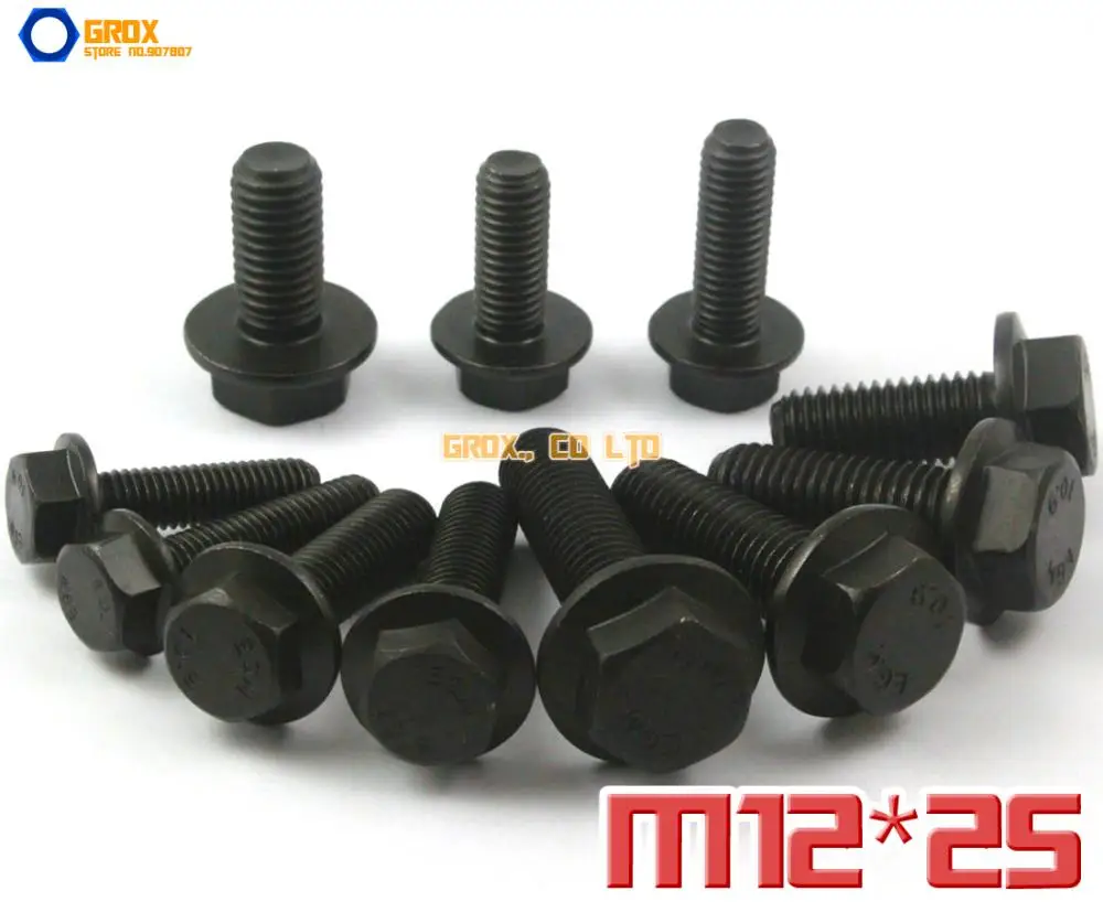 5 Pieces M12 x 25mm 10.9 Grade Alloy Steel Flanged Hex Head Bolt Flange Hexagon Screw
5 Pieces M12 x 25mm 10.9 Grade Alloy Steel Flanged Hex Head Bolt Flange Hexagon Screw