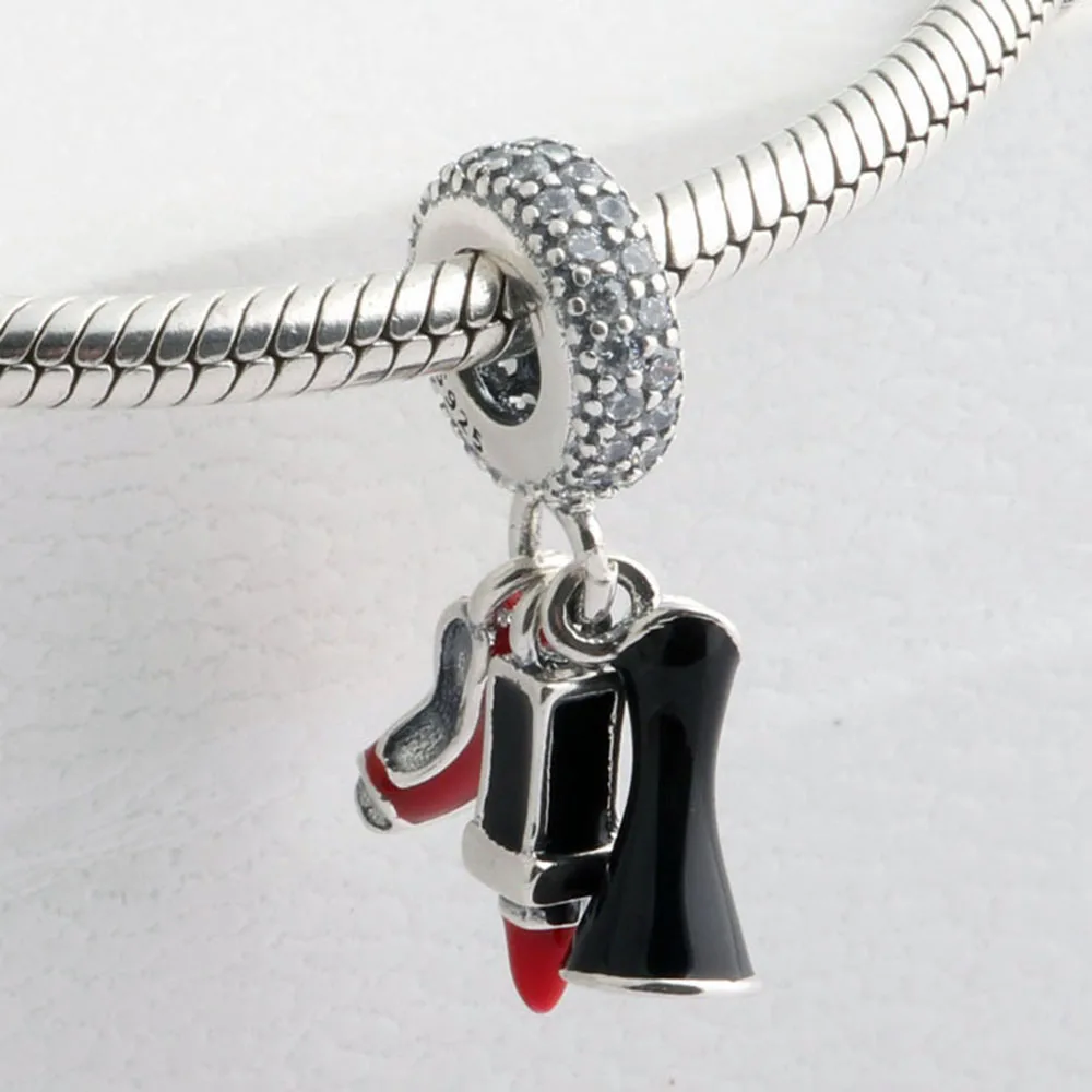 Authentic 925 Sterling Silver Charm Heels Lipstick Skirt Pendant Beads For Original Pandora Charm Bracelets & Bangles Jewelry
Authentic 925 Sterling Silver Charm Heels Lipstick Skirt Pendant Beads For Original Pandora Charm Bracelets & Bangles Jewelry