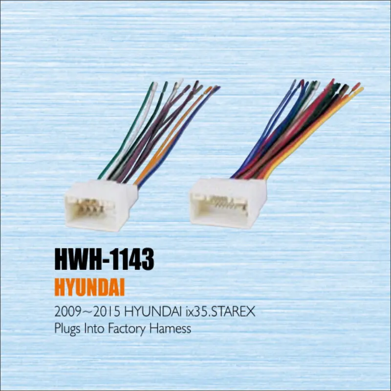 Plugs Into Factory Harness For Hyundai 2009-2015 - Radio Power Wire Adapter / Aftermarket Stereo Cable / Male DIN To ISO
Plugs Into Factory Harness For Hyundai 2009-2015 - Radio Power Wire Adapter / Aftermarket Stereo Cable / Male DIN To ISO