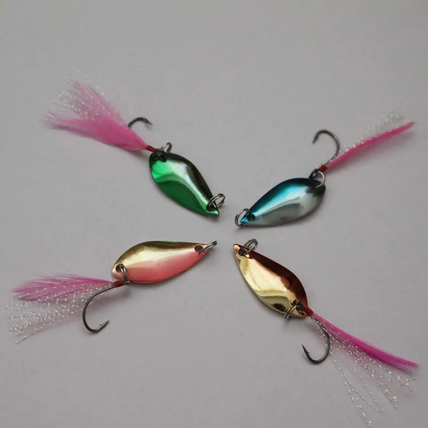 free shipping 40pcs/lot 2.5g colorful spoon fishing lure metal VIB lure swim bait metal spoon bait with feather single hook
free shipping 40pcs/lot 2.5g colorful spoon fishing lure metal VIB lure swim bait metal spoon bait with feather single hook