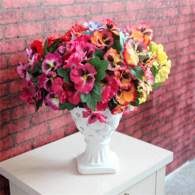 Artificial Flowers Simulation Silk Flower Pansy Wedding Party Garden Decor Plastic Fake Plant Home Decoration Accessories
Artificial Flowers Simulation Silk Flower Pansy Wedding Party Garden Decor Plastic Fake Plant Home Decoration Accessories