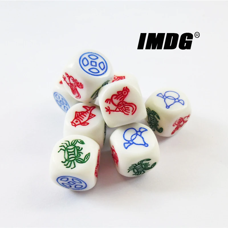6pcs/pack 14mm Resin Carving Fish Shrimp Crab Dice White #14 Round Corner High Quality Boutique Dice
6pcs/pack 14mm Resin Carving Fish Shrimp Crab Dice White #14 Round Corner High Quality Boutique Dice