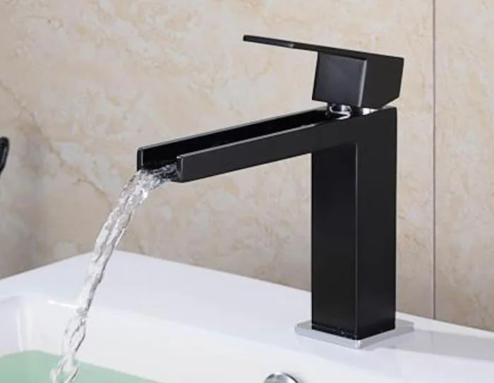 matte black or chrome Square Metal Single Lever Waterfall Faucet Lavatory Wash Wels Bathroom Mixer water Tap BL333
matte black or chrome Square Metal Single Lever Waterfall Faucet Lavatory Wash Wels Bathroom Mixer water Tap BL333