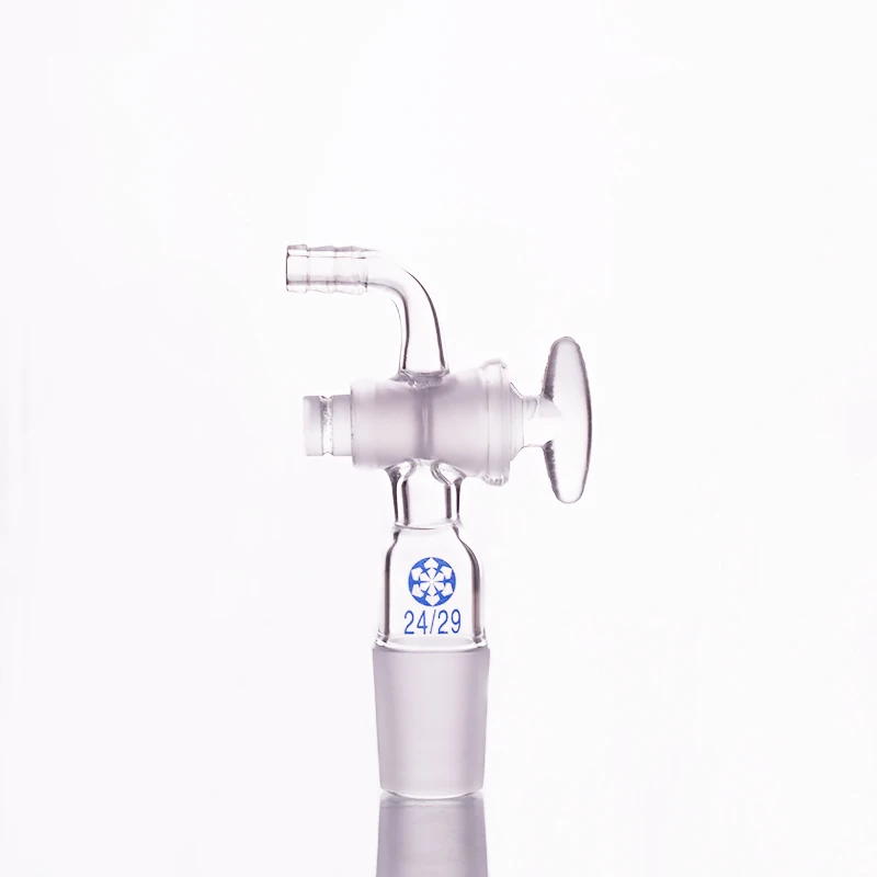FAPE Curved suction connector, Glass valve 24/29, Joint with Glass stopcock standard ground mouth, Curved connector with piston
FAPE Curved suction connector, Glass valve 24/29, Joint with Glass stopcock standard ground mouth, Curved connector with piston