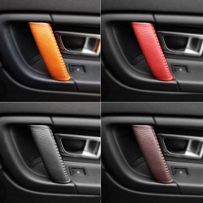 Cow Leather Hand Sewing Door Handle / Ceiling Roof Safety Handle Cover For Land Rover Discovery Sport 2016 2017 2018
Cow Leather Hand Sewing Door Handle / Ceiling Roof Safety Handle Cover For Land Rover Discovery Sport 2016 2017 2018