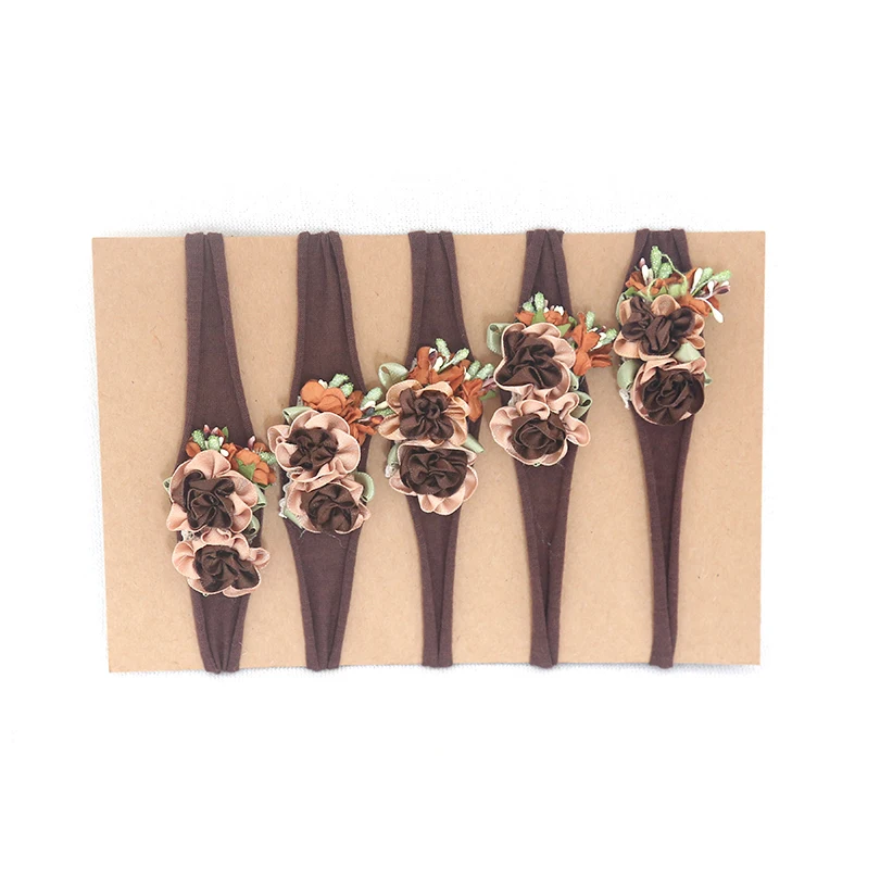Soft stretch headband tieback Baby floral headband Newborn photography props
Soft stretch headband tieback Baby floral headband Newborn photography props