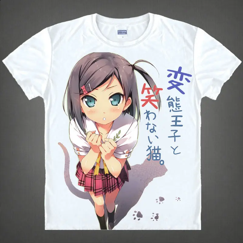 Coolprint Japanese manga HenNeko T-Shirts anime shirt of Towanai and Tsukiko, Cartoon Printing Shirt Japanese
Coolprint Japanese manga HenNeko T-Shirts anime shirt of Towanai and Tsukiko, Cartoon Printing Shirt Japanese