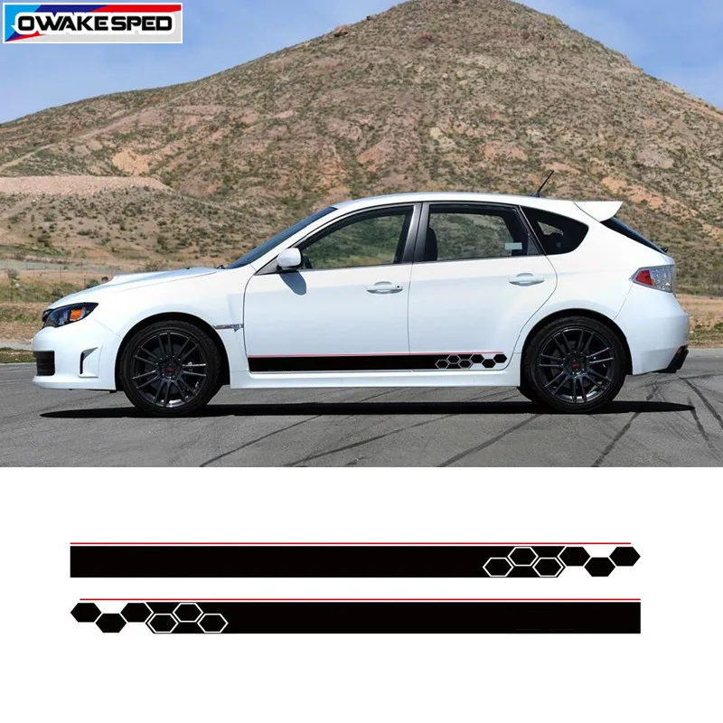 2pcs Beehive Sport Stripes Car Door Side Skirt Sticker Auto Body Decor Decal For Subaru Impreza WRX Legacy Racing Accessories
2pcs Beehive Sport Stripes Car Door Side Skirt Sticker Auto Body Decor Decal For Subaru Impreza WRX Legacy Racing Accessories