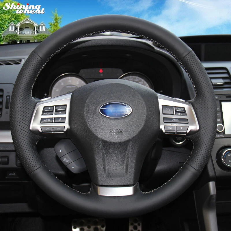 Shining wheat Black Leather Steering Wheel Cover for Forester 2013-15 Legacy 2013-14 Outback 2013-14 XV 2013-15
Shining wheat Black Leather Steering Wheel Cover for Forester 2013-15 Legacy 2013-14 Outback 2013-14 XV 2013-15