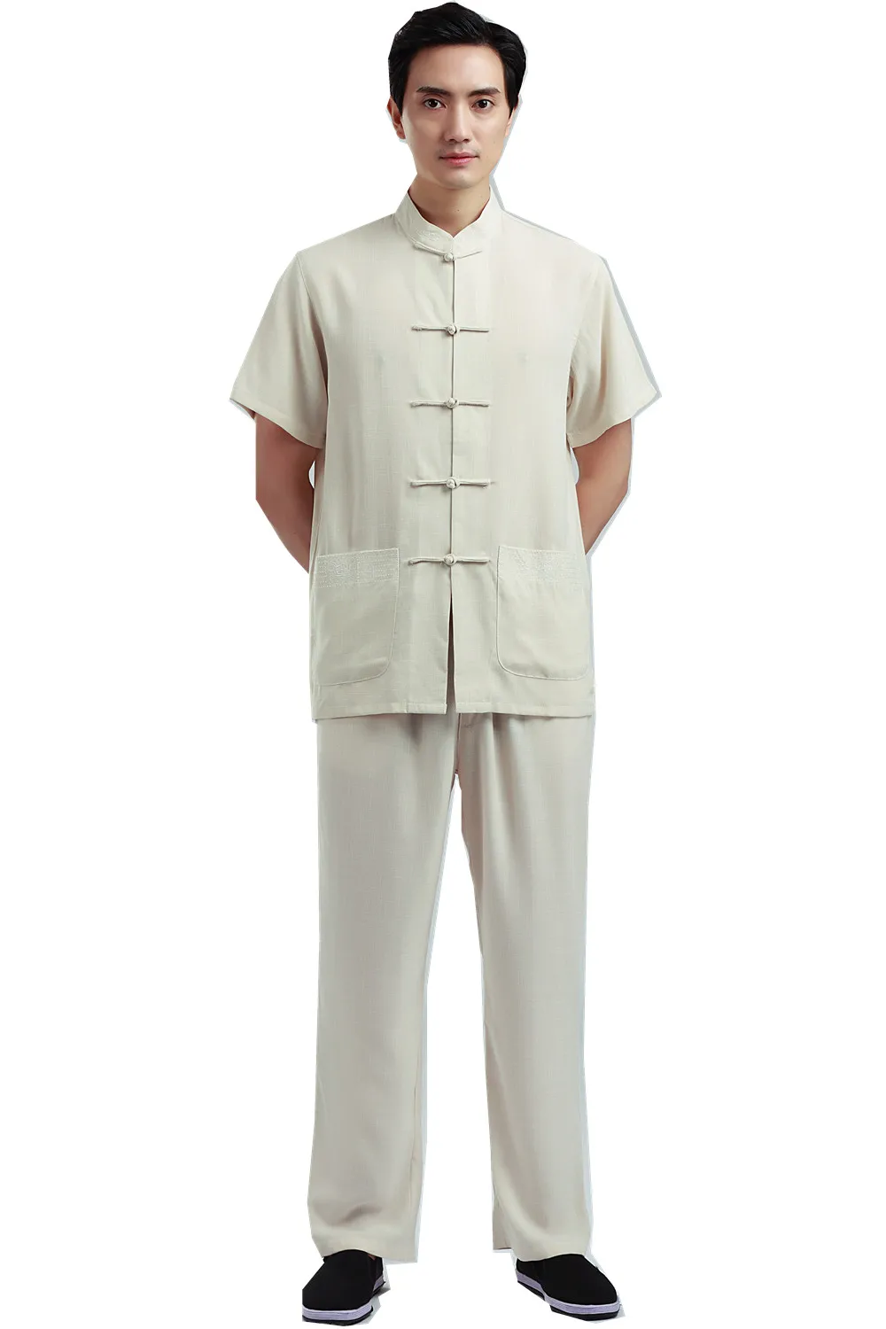 Shanghai Story Chinese men's taiji clothing set Tai chi suit men chinese kungfu set short Sleeve shirt + pants
Shanghai Story Chinese men's taiji clothing set Tai chi suit men chinese kungfu set short Sleeve shirt + pants