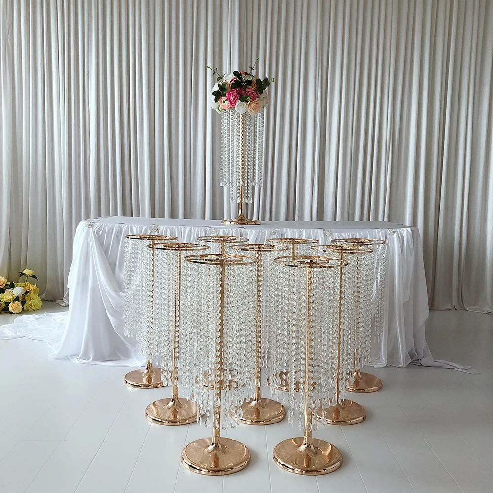 2019 new style Gold crystal Table flower vase centerpiece stand wedding decoration
2019 new style Gold crystal Table flower vase centerpiece stand wedding decoration