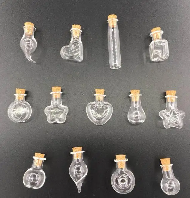 100pcs/lot 1-2 ml Cute Mini Essential oil Glass Bottles jars Charm wishing Glass Bottle with Cork DIY Wish Pendants jewelry
100pcs/lot 1-2 ml Cute Mini Essential oil Glass Bottles jars Charm wishing Glass Bottle with Cork DIY Wish Pendants jewelry