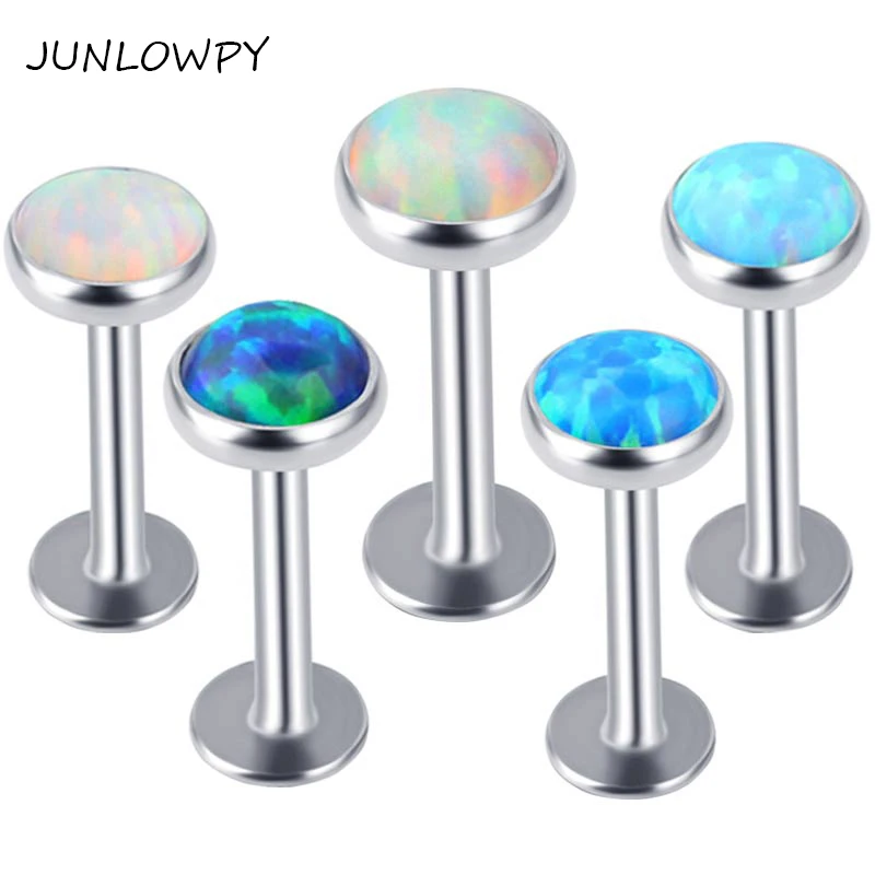 JUNLOWPY Tragus Earrings Kits 50pcs Labret Monroes Internal Thread Lip Rings Opal Stone Piercing Body Jewelry Labret Studs
JUNLOWPY Tragus Earrings Kits 50pcs Labret Monroes Internal Thread Lip Rings Opal Stone Piercing Body Jewelry Labret Studs