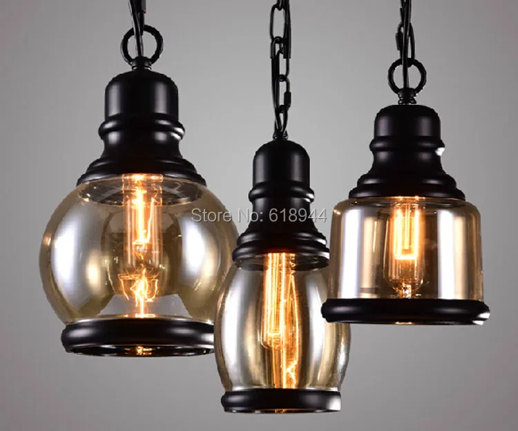 Nordic Modern Brief Loft American Style Vintage Metal Vintage Creative Dining Room Bar Glass Pendant Lights, Hanging Pendants
Nordic Modern Brief Loft American Style Vintage Metal Vintage Creative Dining Room Bar Glass Pendant Lights, Hanging Pendants