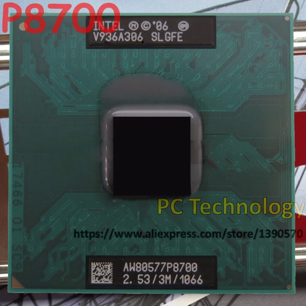 Original Intel Core 2 Duo Mobile Intel P8700 Dual Core 2.53GHz 3M 1066MHz Socket 478 CPU Processor 100%test
Original Intel Core 2 Duo Mobile Intel P8700 Dual Core 2.53GHz 3M 1066MHz Socket 478 CPU Processor 100%test