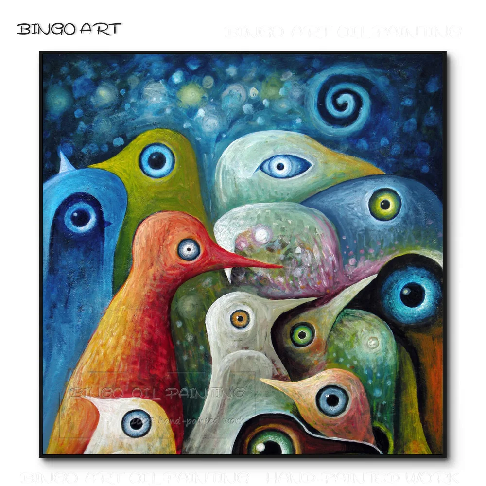 Hand-painted Fashion Design Abstract Penguin Oil Painting on Canvas Beauty Wall Art Funny Animal Abstract Penguin Oil Painting
Hand-painted Fashion Design Abstract Penguin Oil Painting on Canvas Beauty Wall Art Funny Animal Abstract Penguin Oil Painting