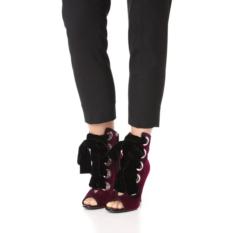 Sestito The Latest Style Women Sexy Velvet Lace-up Ankle Strap Sandals Boots Ladies Stiletto High Heel Peep Toe Ankle Boots
Sestito The Latest Style Women Sexy Velvet Lace-up Ankle Strap Sandals Boots Ladies Stiletto High Heel Peep Toe Ankle Boots