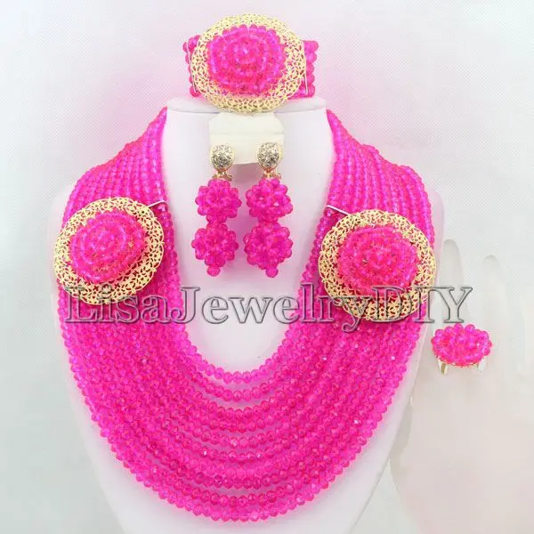 Best Selling African Beads Jewelry Sets Nigerian Wedding African Crystal Beads Jewelry Set HD4539
Best Selling African Beads Jewelry Sets Nigerian Wedding African Crystal Beads Jewelry Set HD4539
