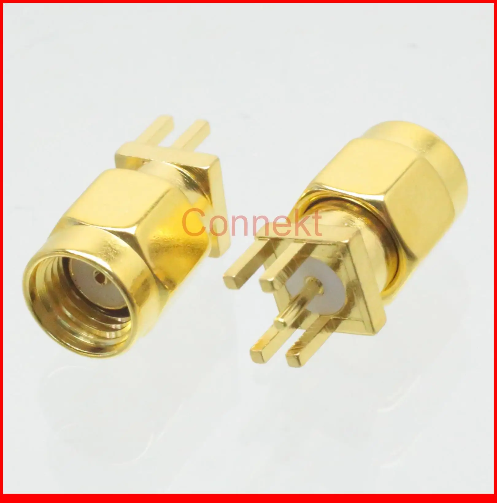 50pcs/lot RP-SMA male with jack pin solder for PCB clip edge mount RF connector
50pcs/lot RP-SMA male with jack pin solder for PCB clip edge mount RF connector