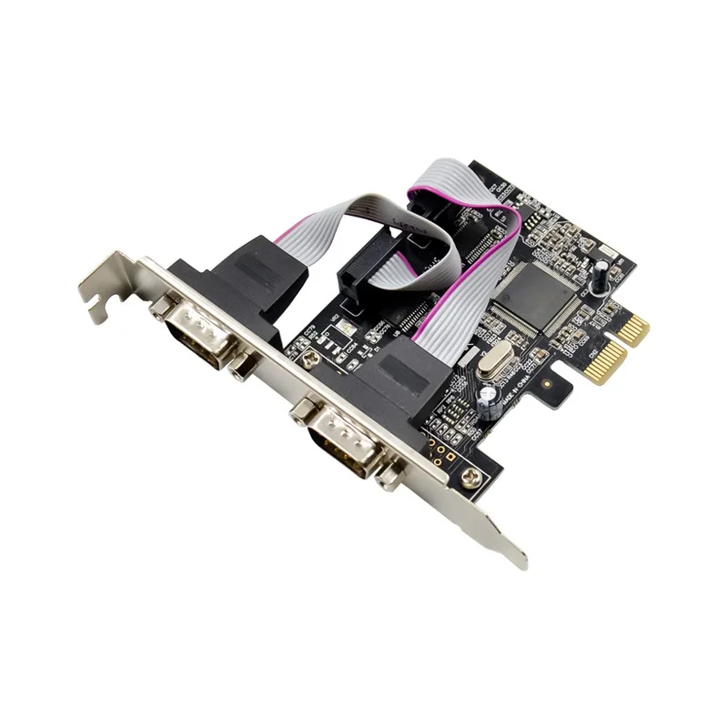 PCIE 2 Последовательный порт 2 COM порта RS232 связи мульти последовательный порт расширения чип MCS9901 адаптер конвертер контроллер
PCIE 2 Последовательный порт 2 COM порта RS232 связи мульти последовательный порт расширения чип MCS9901 адаптер конвертер контроллер